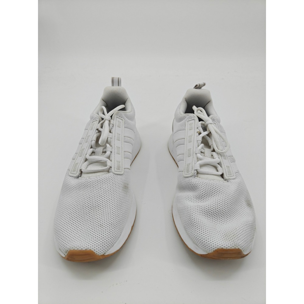 Adidas Cloudfoam Super Racer Mens White Gum Mesh Sneakers GX4208 Size 11